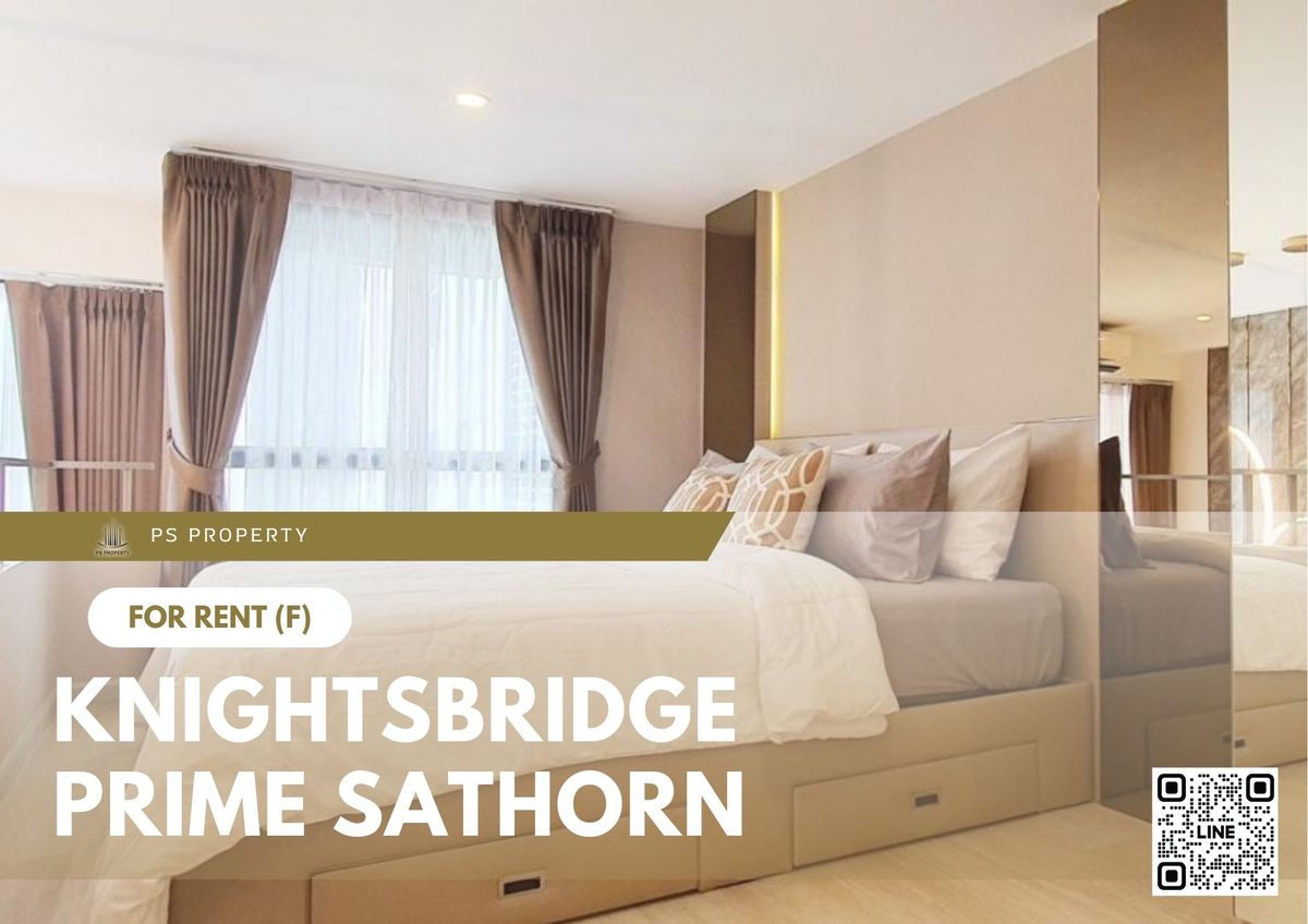 For RentCondoSathorn, Narathiwat : For rent 📍 Knightsbridge Prime Sathorn 📍 Fully furnished and equipped, near BTS Chong Nonsi