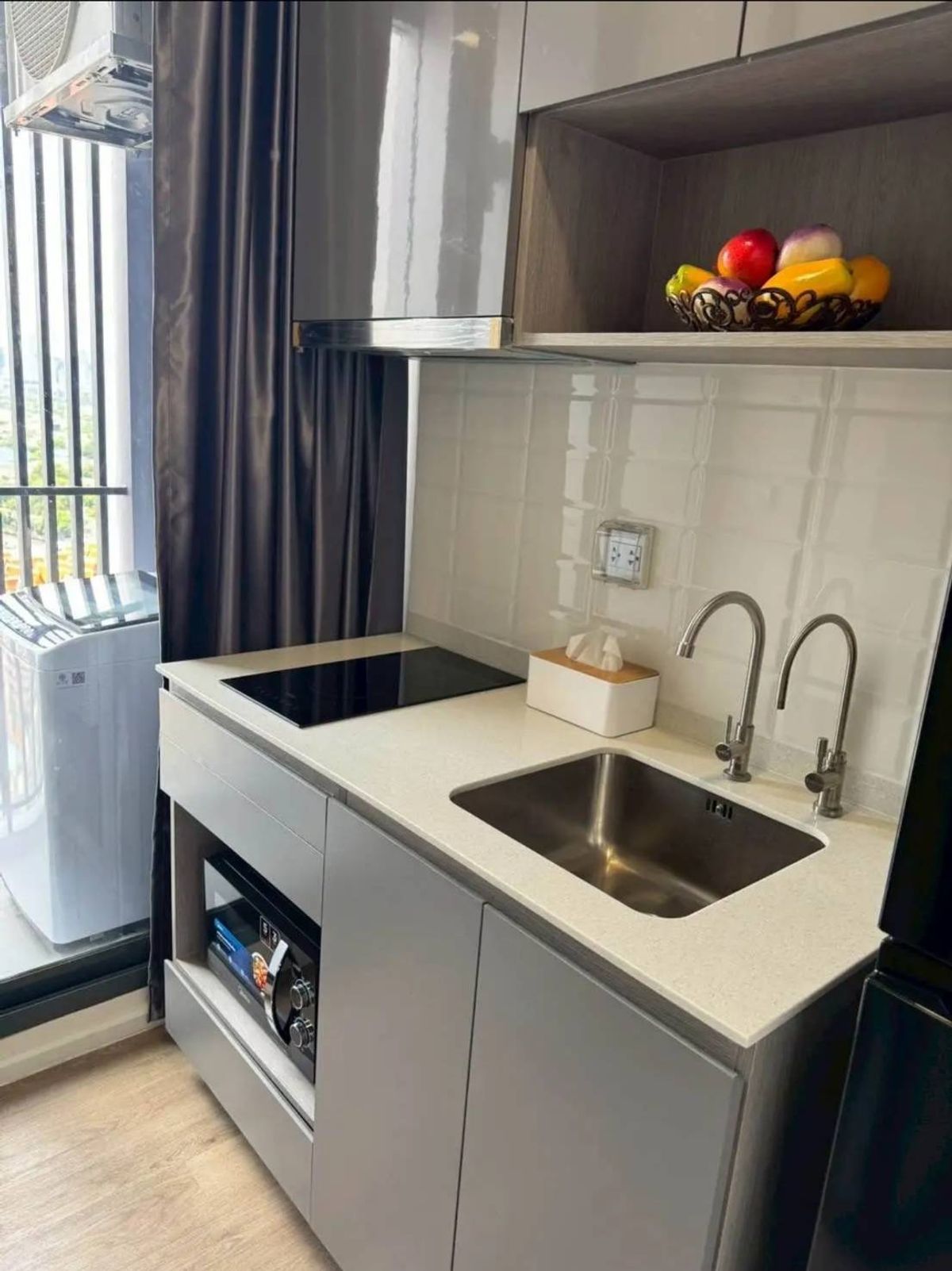 For RentCondoRamkhamhaeng, Hua Mak : For rent ✨ Modiz Rhyme Ramkhamhaeng ✨ Fully furnished and equipped, near MRT Ramkhamhaeng