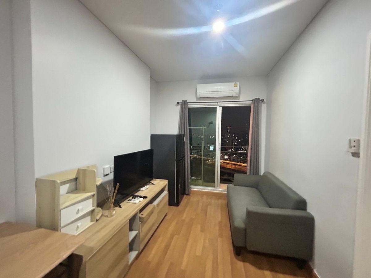 For RentCondoRama3 (Riverside),Satupadit : Rent Lumpini Playasatchada-Sathu 1 bed 12,000 baht Fully Furniture