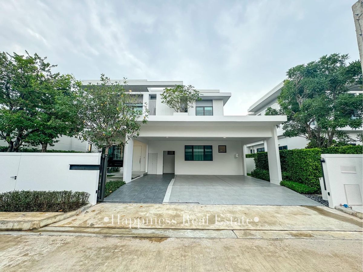 บ้านบางนา แบริ่ง ลาซาล : บ้านเช่าหรู พร้อมเฟอร์นิเจอร์ ตกแต่งสวยโครงการส่วนกลางร่มรื่นมาก #บางนากม𝟏𝟓 