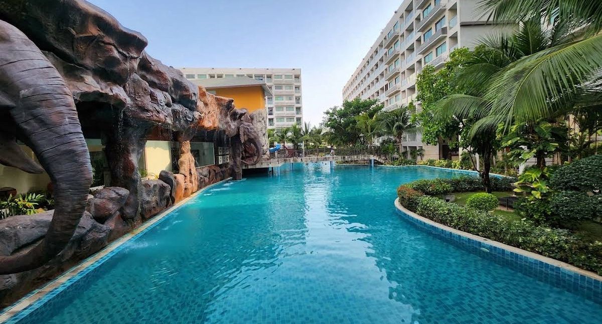 For RentCondoPattaya, Bangsaen, Chonburi : Condo For rent, Laguna Beach 3 Maldives, Pattaya 1bed 1 bath near Jomtien Beach size 24.42sqm. poolview