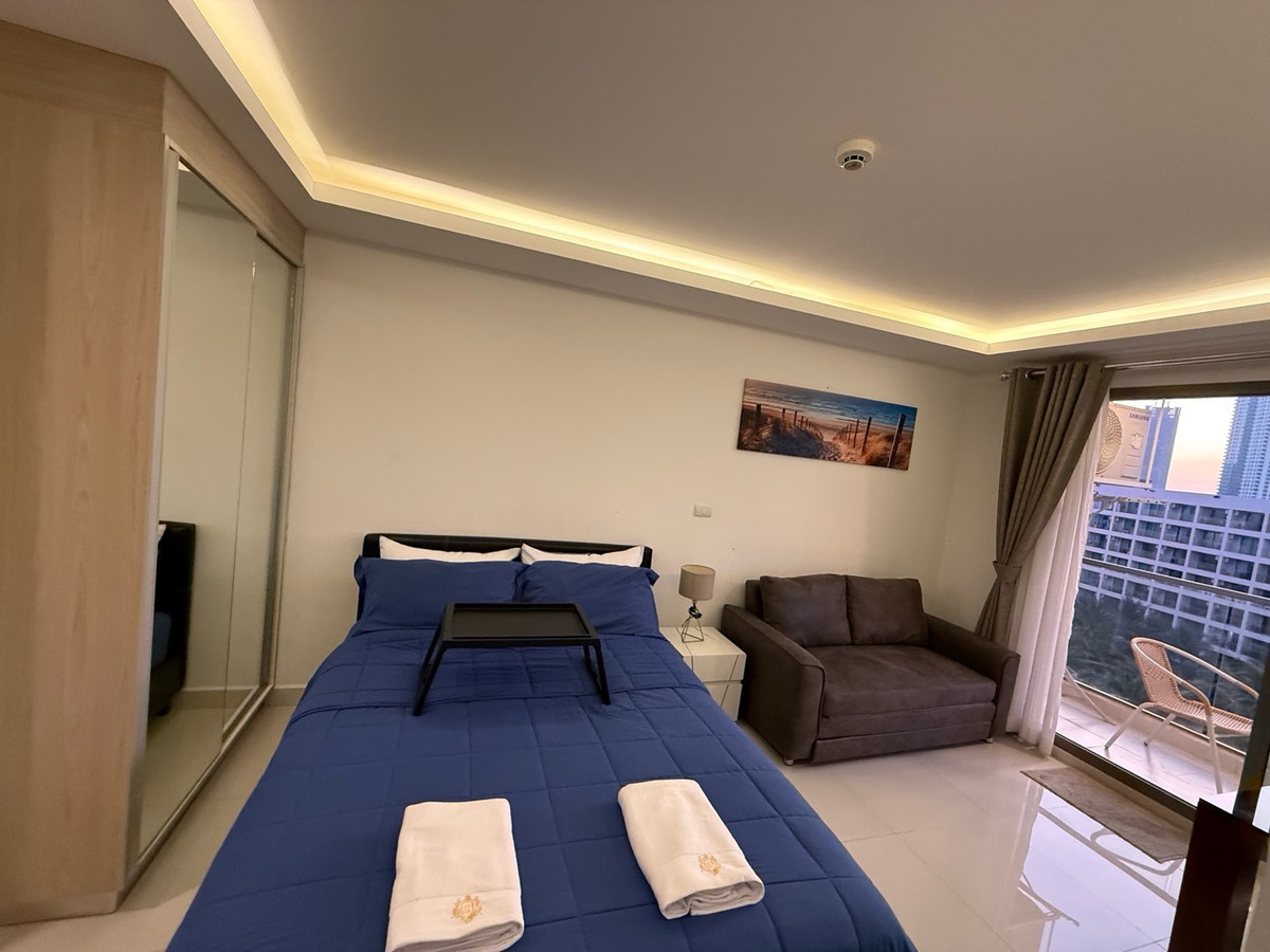 For RentCondoPattaya, Bangsaen, Chonburi : Condo For rent, Laguna Beach 3 Maldives, Pattaya 1bed 1 bath near Jomtien Beach size 24.42sqm. poolview