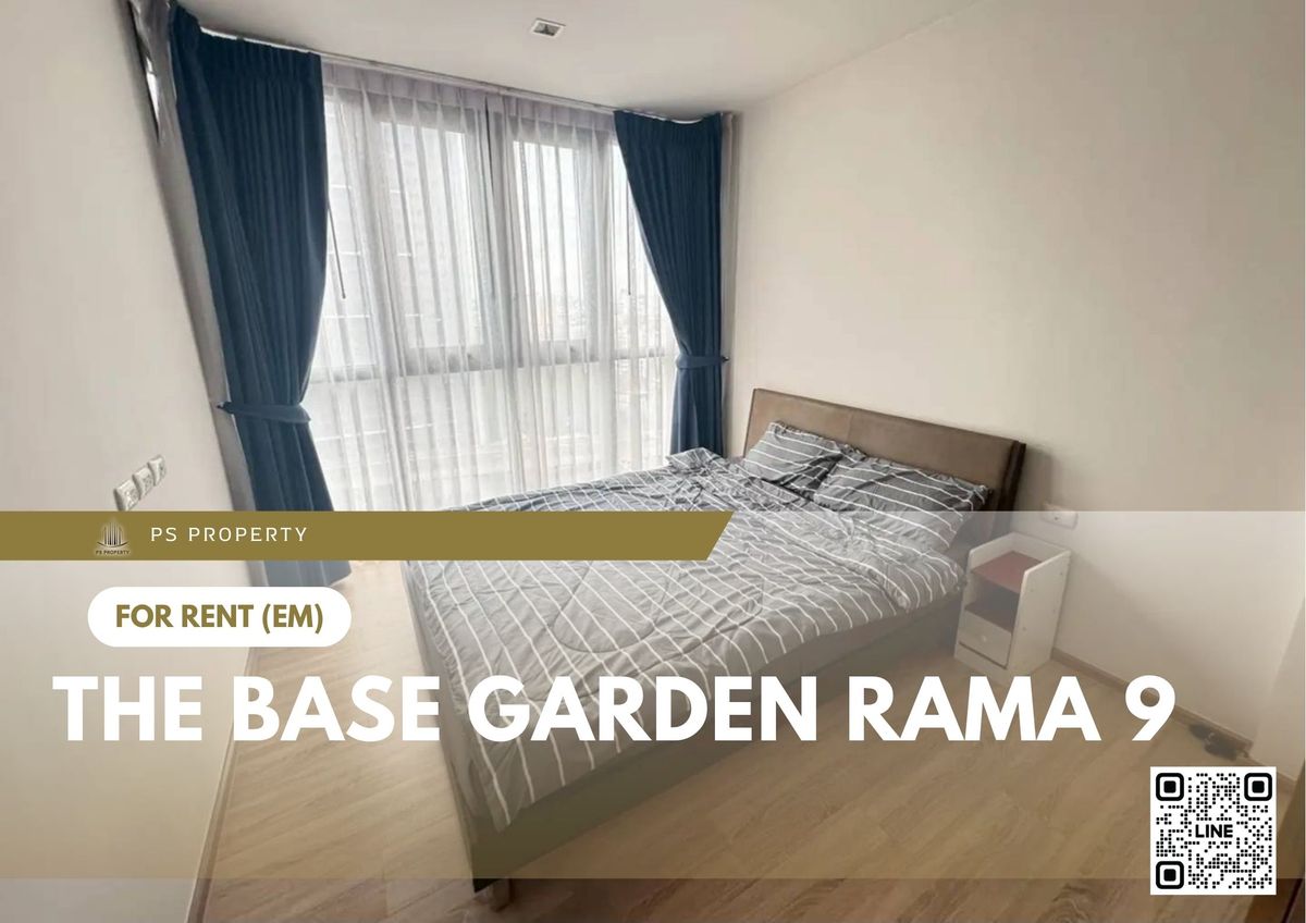 For RentCondoRama9, Petchburi, RCA : For rent ✨ The Base Garden Rama 9 ✨ Fully furnished and equipped, near MRT Rama 9