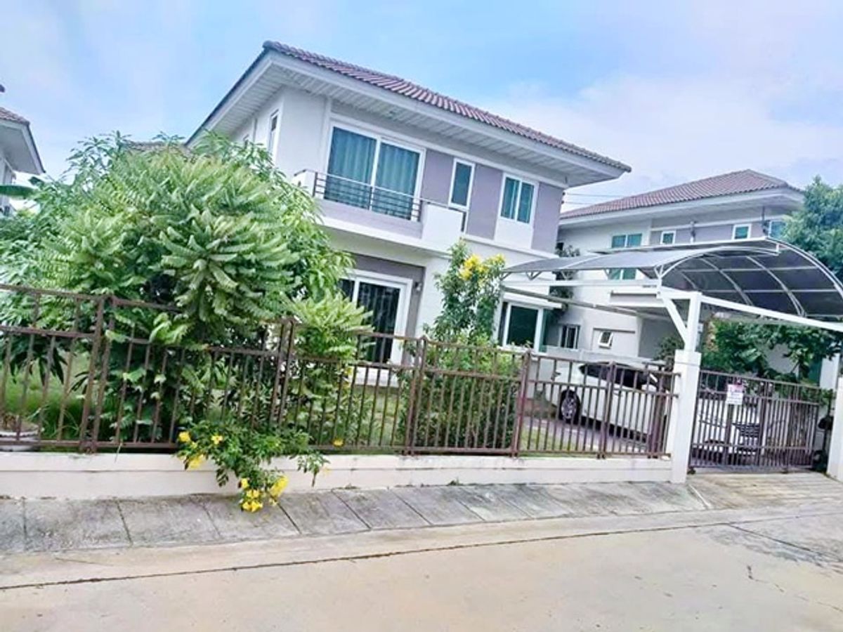 ให้เช่าบ้านรัตนาธิเบศร์ สนามบินน้ำ พระนั่งเกล้า : ถ.บรม รพ.ธนบุรี2 4กม. วงแหวน ปิ่นเกล้า-พระราม 5 คฤหาสน์ 2ชั้น 60ตร.วา.240ตร.ม. 3นอน 2น้ำ เซ็นทรัล ปิ่นเกล้า 5 กม.