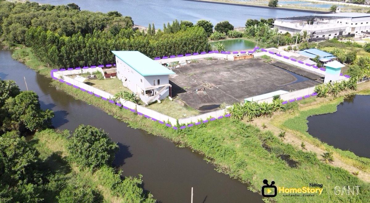 For SaleFactoryLadkrabang, Suwannaphum Airport : Land for sale, purple, developed With a factory building The owner is a German engineer. Design by yourself. Download trailer. Near motorway Near Suvarnabhumi Airport