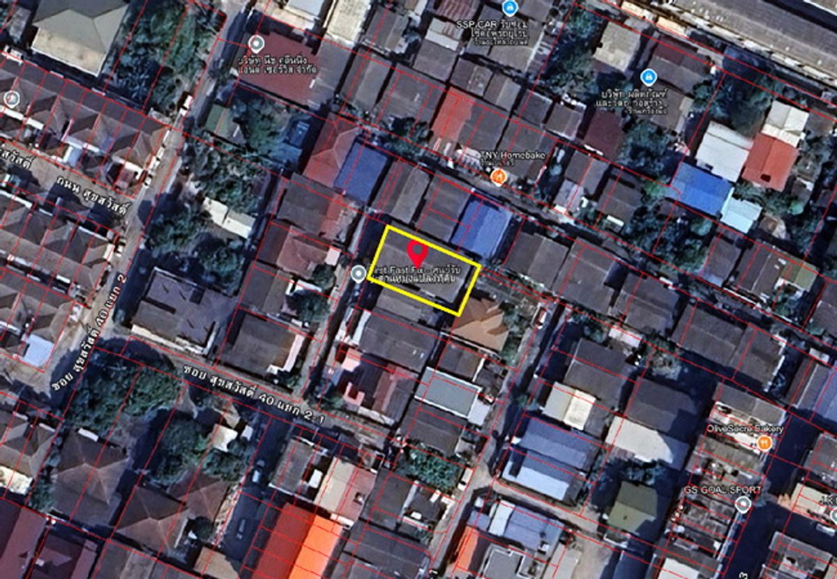 For SaleLandRathburana, Suksawat : Land for sale in Soi Suksawat 40 Bang Pakok Rat Burana, Bangkok, area 69 sq.w.