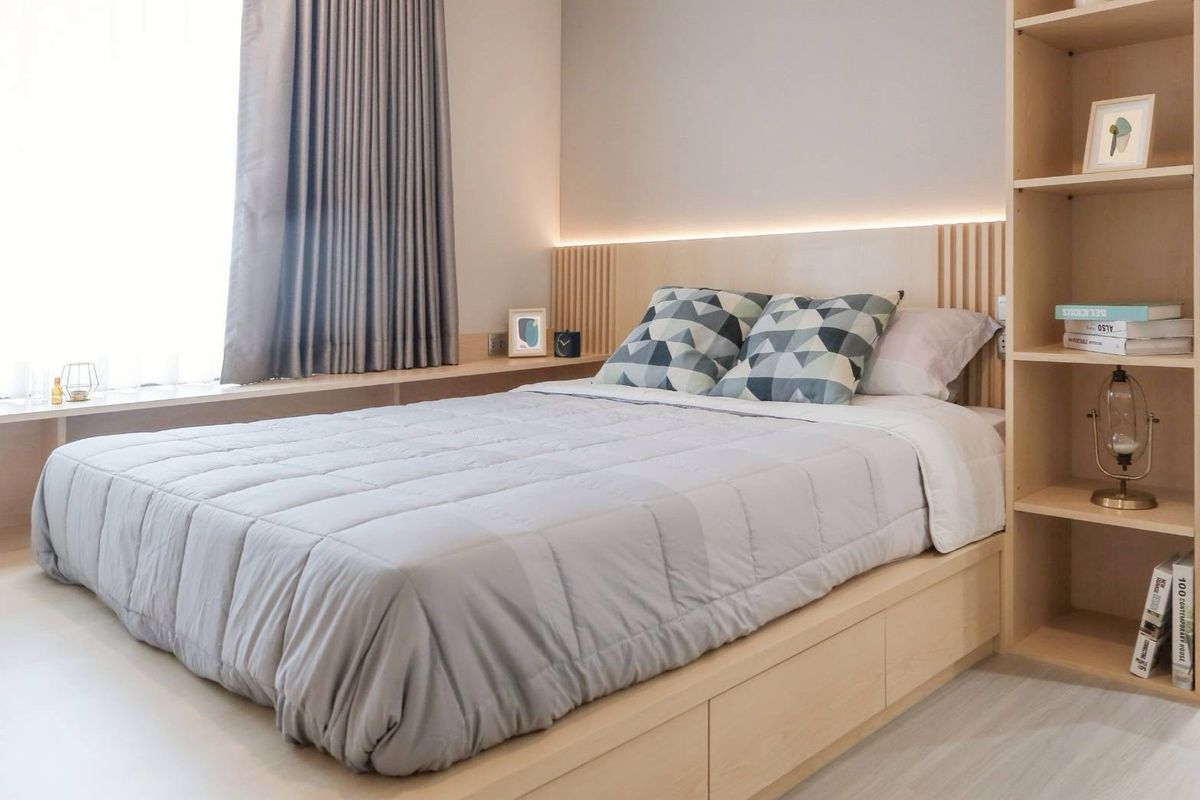 For RentCondoLadprao, Central Ladprao : Rental Life Ladprao, two new renovated bedrooms Comes with furniture Ready to move in ✨