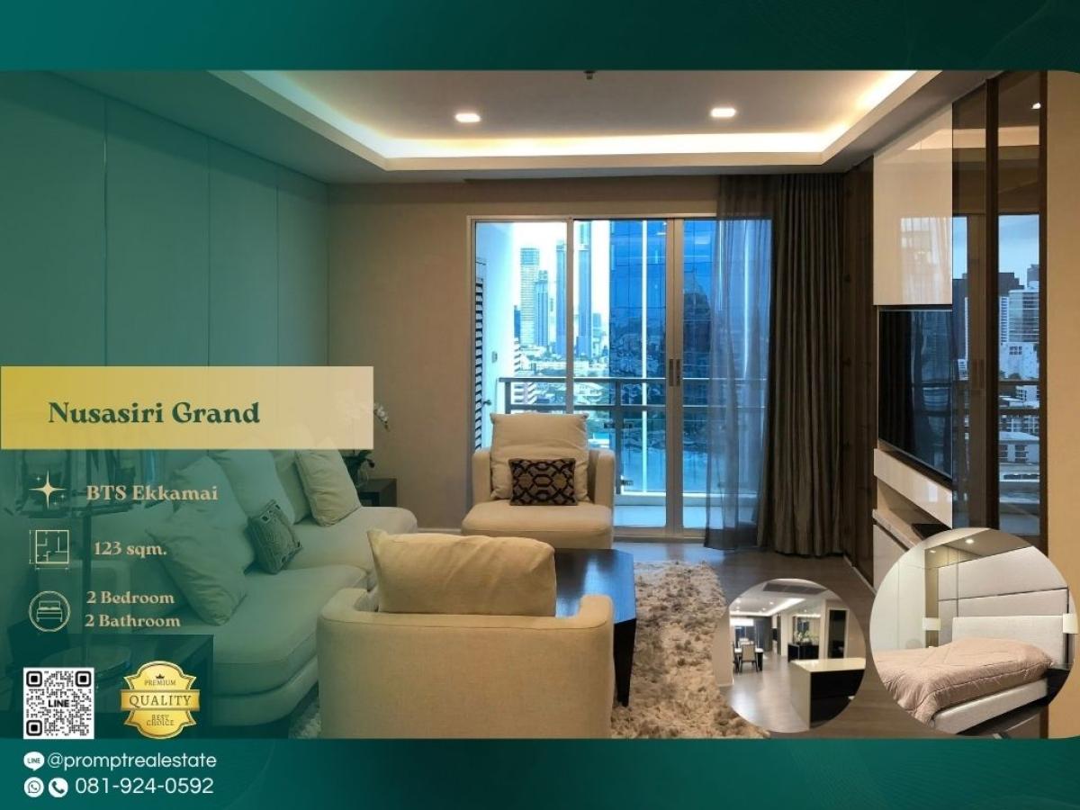 For RentCondoSukhumvit, Asoke, Thonglor : MN04908 - Nusasiri Grand :  ณุศาศิริ แกรนด์ - BTS Ekkamai / BTS Phra Khanong / Sukumvit Hospital