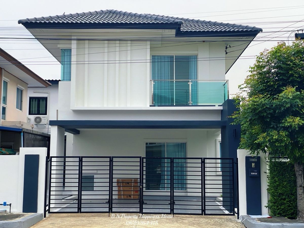 For SalePathum Thani,Rangsit, Thammasat : Baan Fah Piyom Ten Dro, Lam Luk Ka, Khlong 6, new renovated house, beautiful minimal style, ready to be at the beginning of the project.
