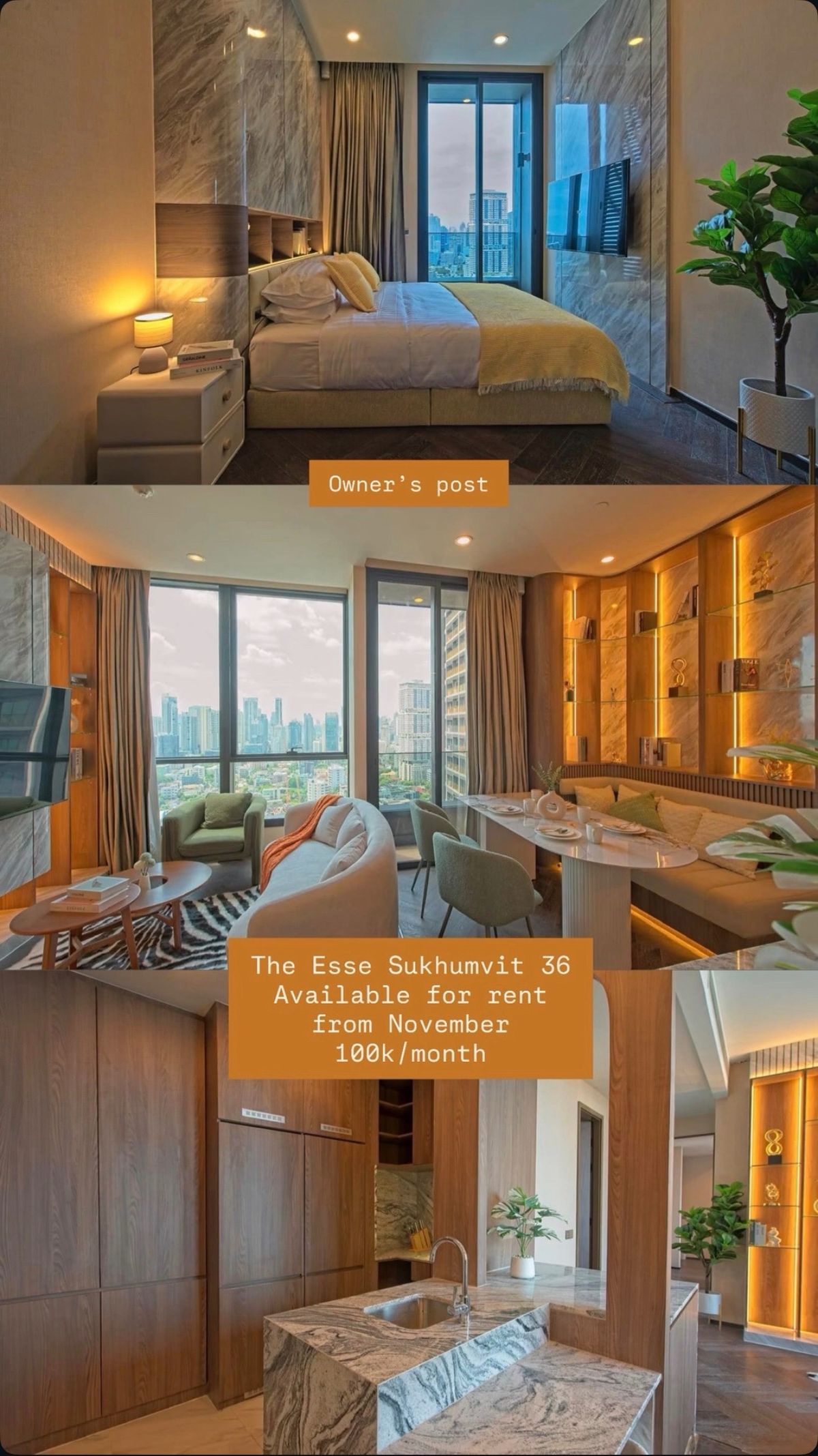 คอนโดสุขุมวิท อโศก ทองหล่อ : RARE ITEM! The ESSE Sukhumvit 36 | ติด BTS ทองหล่อ 0 เมตร | 2 นอน 77 ตร.ม. ห้องหน้ากว้าง | ที่จอดรถ 2 คัน (หายาก!) | เช่า/ขาย 26 ล้านบาท
