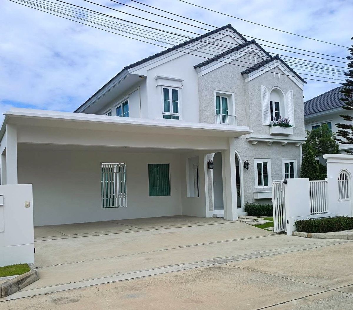 For RentHouseSamut Prakan,Samrong : 🏡🌻 [For Rent] 4 -bedroom detached house, conversion with a private garden, very shady, suitable for relaxation #Near the club house