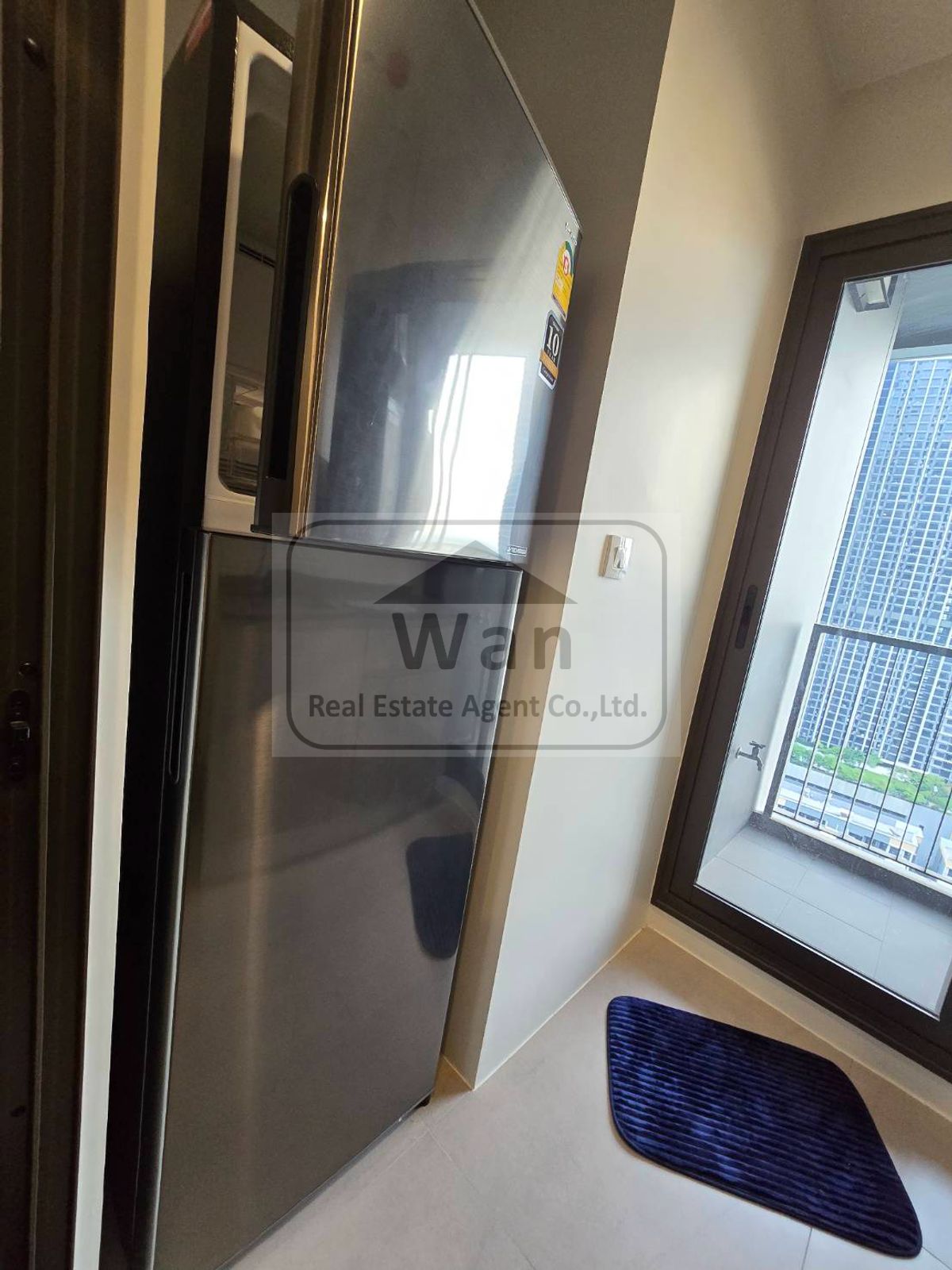 For RentCondoRattanathibet, Sanambinna : For rent Politan Aqua by the river, 1 bedroom view, complete with