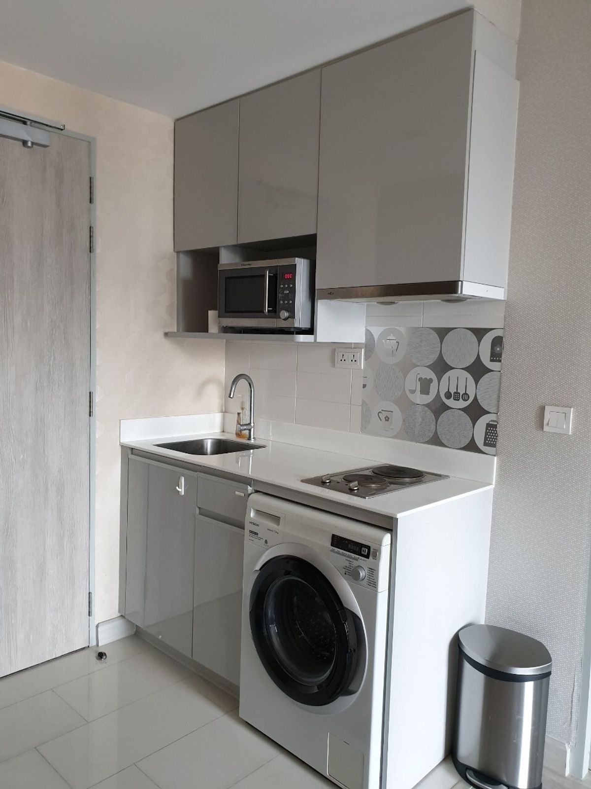 For RentCondoRama9, Petchburi, RCA : For rent 📍 IDEO Mobi Rama 9 📍 Fully furnished and equipped, near MRT Rama 9