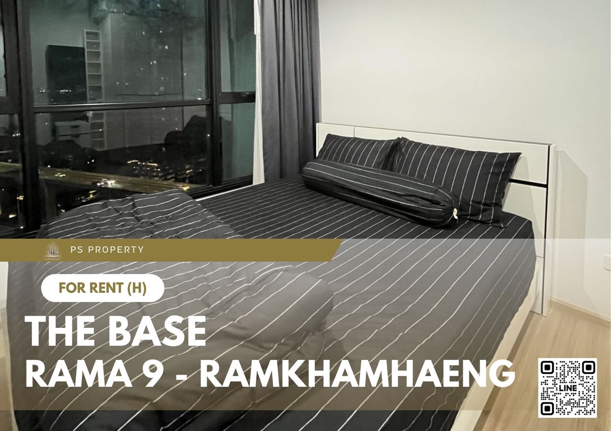 For RentCondoRama9, Petchburi, RCA : For rent 📍 The Base Rama 9 - Ramkhamhaeng 📍 Fully furnished and equipped, near Airport Link Ramkhamhaeng