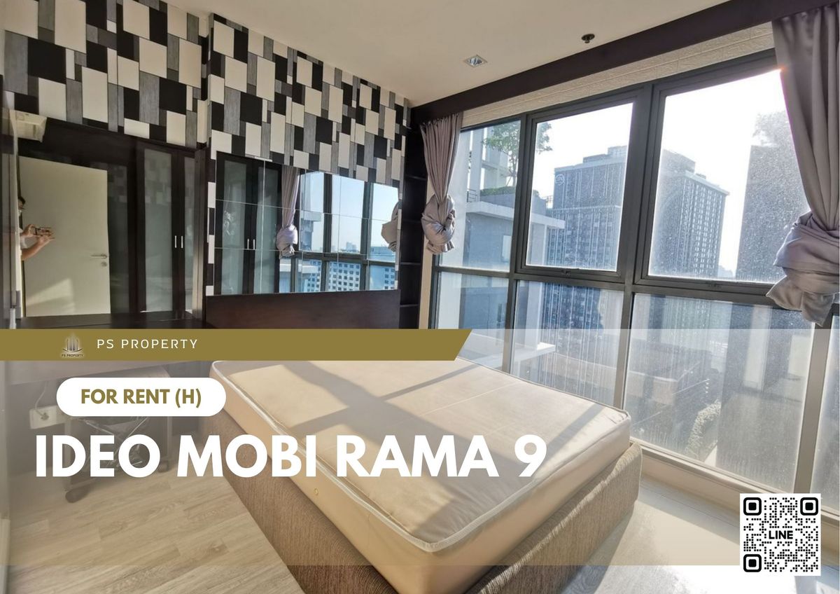ให้เช่าคอนโดพระราม 9 เพชรบุรีตัดใหม่ RCA : ให้เช่า ✨ IDEO Mobi Rama 9 ✨ ใกล้ MRT  พระราม 9 เฟอร์นิเจอร์ และ เครื่องใช้ไฟฟ้าครบ 