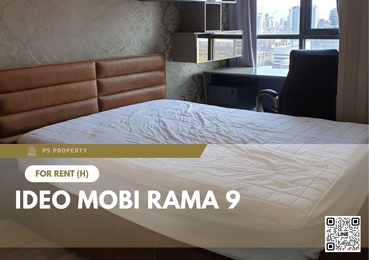 For RentCondoRama9, Petchburi, RCA : For rent 📍 IDEO Mobi Rama 9 📍 Fully furnished and equipped, near MRT Rama 9