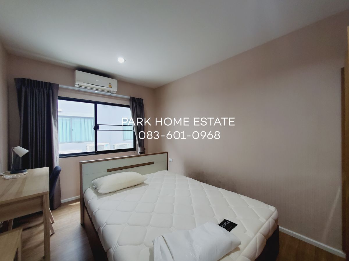 For RentTownhomeMin Buri, Romklao : Only 35,000 baht/month, 3 -story townhome, 3 bedrooms, 3 bathrooms, 2 parking spaces, 152 square meters of living space (18 square wah area)