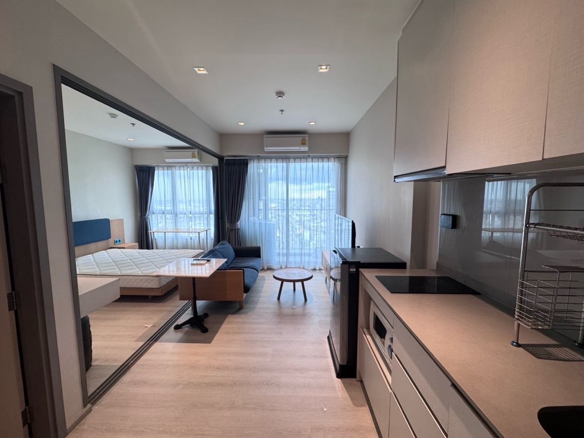 For RentCondoThaphra, Talat Phlu, Wutthakat : 🚅W0648 Condo for Rental Visdem Ratchada-Tha Phra 📞 Contact: 092-666-5617 (Jedt)
