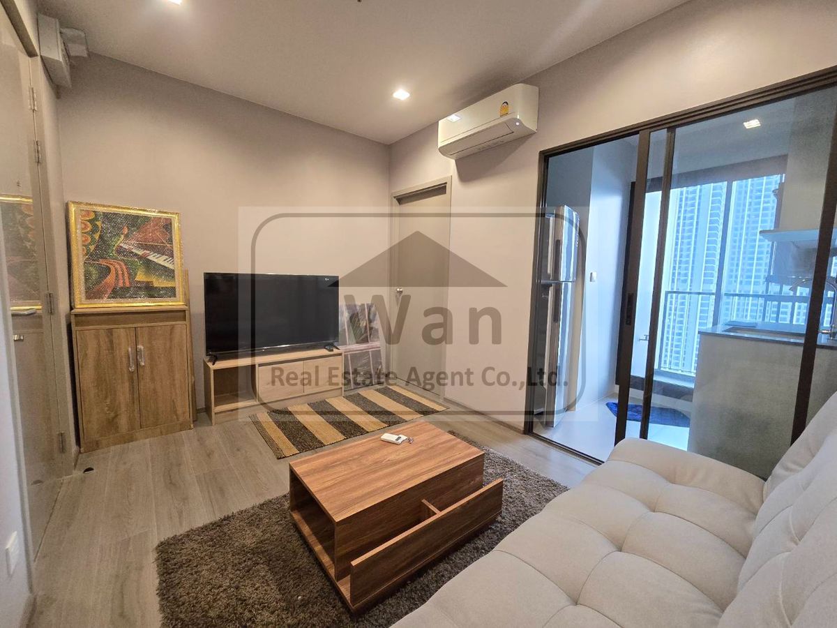 For RentCondoRattanathibet, Sanambinna : For rent Politan Aqua by the river, 1 bedroom view, complete with