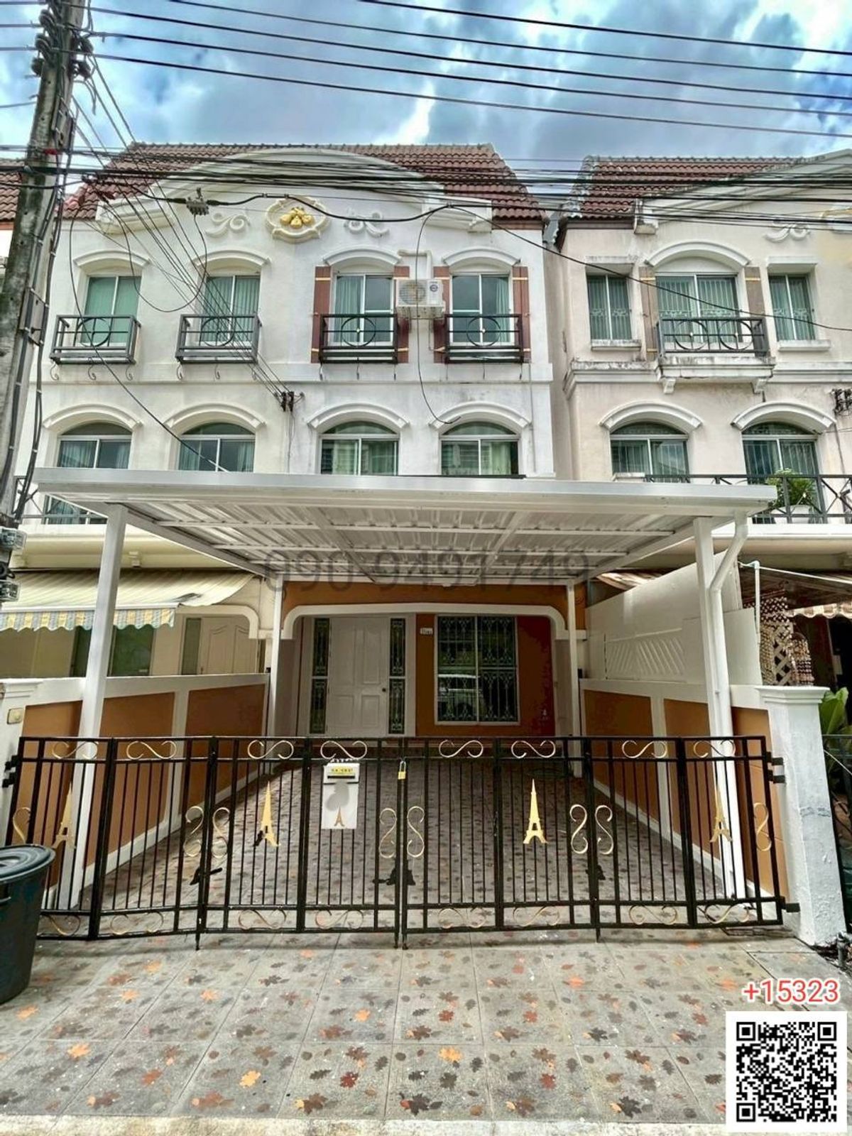 For RentTownhomeRamkhamhaeng, Hua Mak : Rent a 3 -story townhome, Ban Klang, The Paris Rama 9 - Ramkhamhaeng, ready to move in.