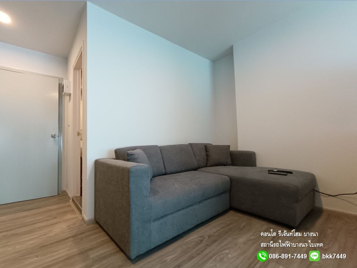 For RentCondoBangna, Bearing, Lasalle : ✅✅ give the rental room Rejan Home Condo, Bangna, Building A, Floor 9, Bang Na BTS Station Ready to enter 31/12/2025