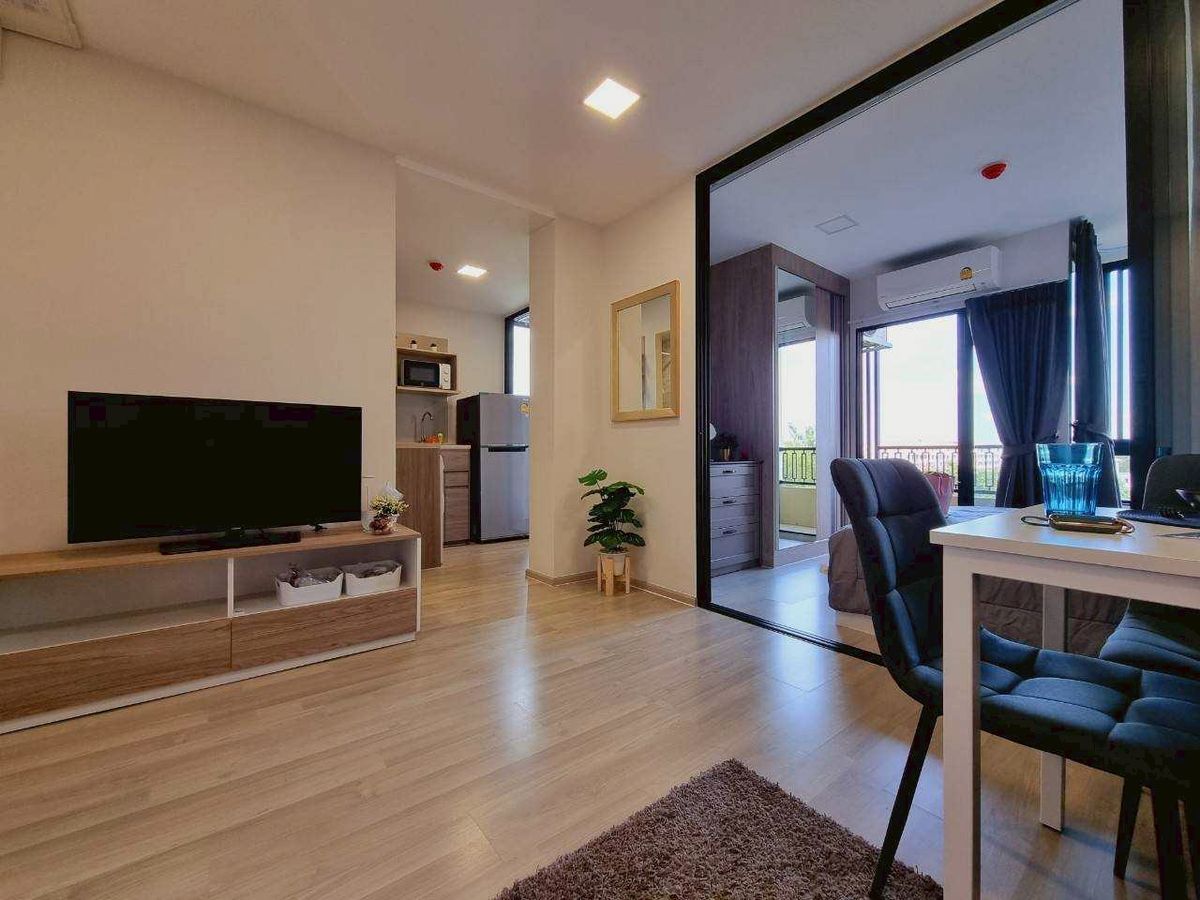 For RentCondoVipawadee, Don Mueang, Lak Si : KA-014 Plum Condo Saphan Mai Station, Phahon Yothin 52 (35 sq m, 2 bedrooms, 1 bathroom) only 14,500 baht/month