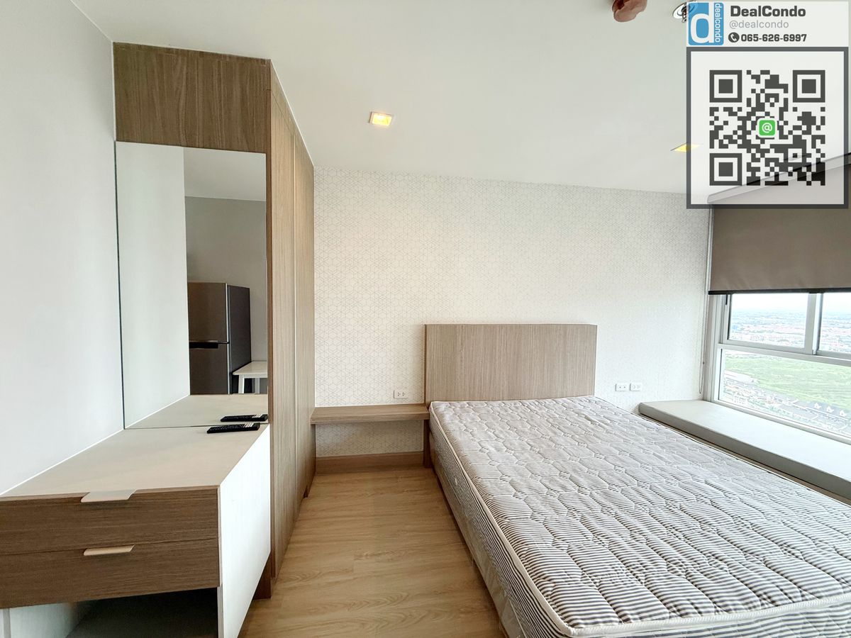 For RentCondoNonthaburi, Bang Yai, Bangbuathong : Casa005-Condo Rental @MRT Three Bang Yai Intersection, Floor 33, Tel 065-626-6997