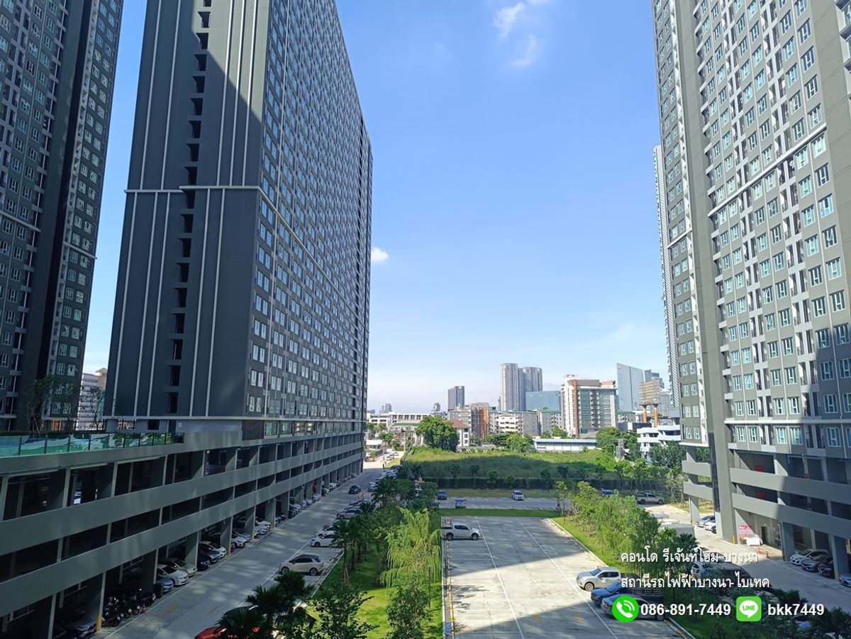 For RentCondoBangna, Bearing, Lasalle : ✅✅ give the rental room Rejan Home Condo, Bangna, Building A, Floor 9, Bang Na BTS Station Ready to enter 31/12/2025