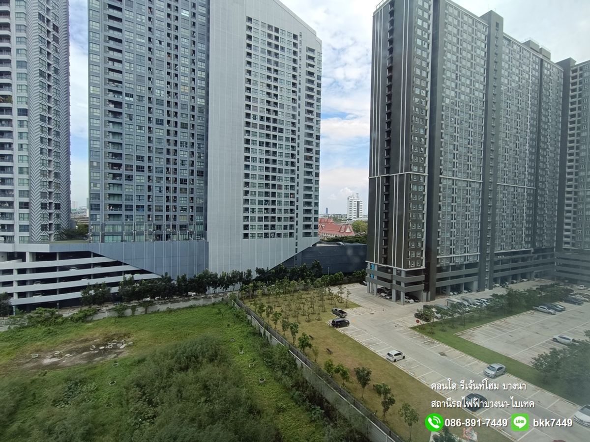 For RentCondoBangna, Bearing, Lasalle : ✅✅ give the rental room Rejan Home Condo, Bangna, Building A, Floor 9, Bang Na BTS Station Ready to enter 31/12/2025