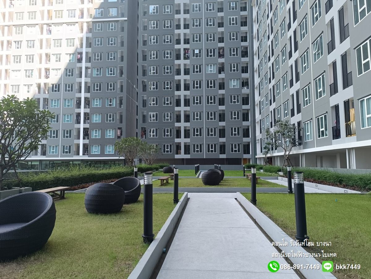 For RentCondoBangna, Bearing, Lasalle : ✅✅ give the rental room Rejan Home Condo, Bangna, Building A, Floor 9, Bang Na BTS Station Ready to enter 31/12/2025