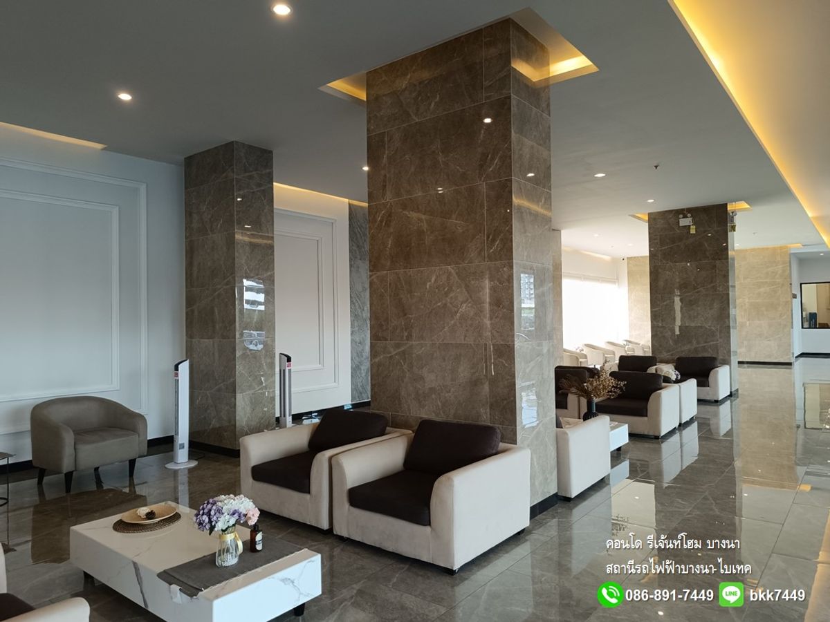 For RentCondoBangna, Bearing, Lasalle : ✅✅ give the rental room Rejan Home Condo, Bangna, Building A, Floor 9, Bang Na BTS Station Ready to enter 31/12/2025