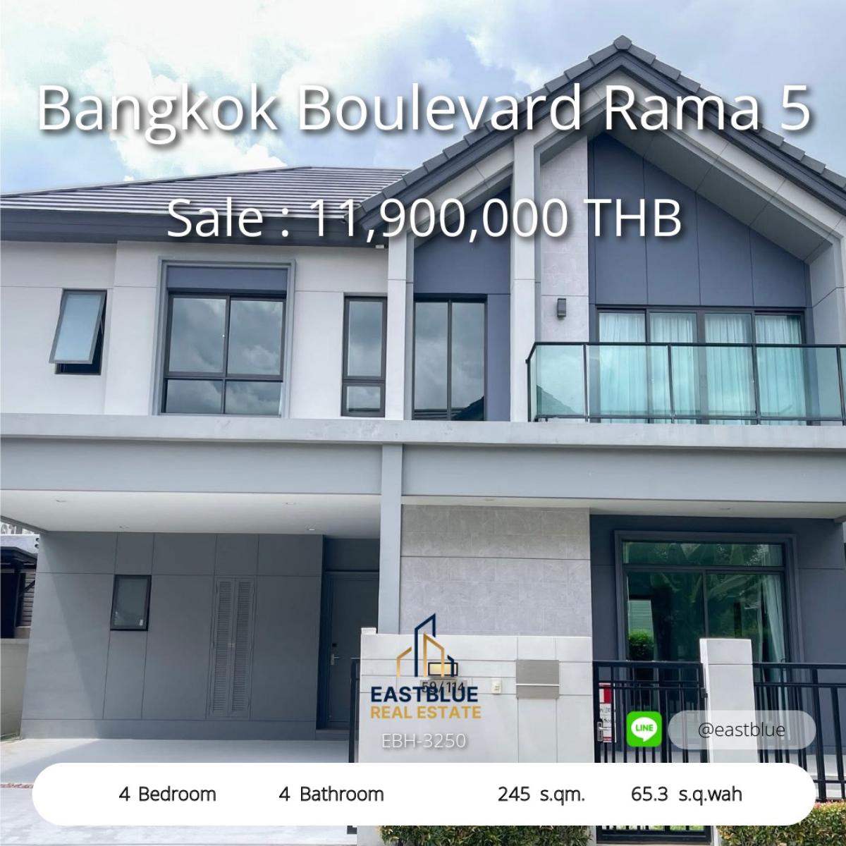 For SaleHouseRama5, Ratchapruek, Bangkruai : บ้านเดี่ยวหรู 4 ห้องนอน ย่านพระราม 5 ราคาโดนใจ! 
Luxury 4-Bedroom House in Rama 5 – Perfect Location, Perfect Price!