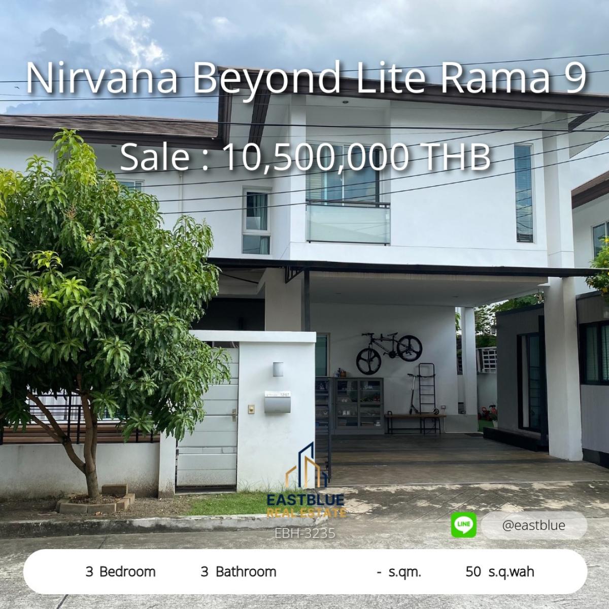 ขายบ้านพัฒนาการ ศรีนครินทร์ : บ้านเดี่ยวโมเดิร์น Nirvana Beyond Lite พระราม 9 
Modern Single House for Rent & Sale at Nirvana Beyond Lite Rama 9 

3 ห้องนอน 3 ห้องน้ำ เฟอร์ครบ พร้อมอยู่! 
3 Beds 3 Baths Fully Furnished, Move-in Ready!