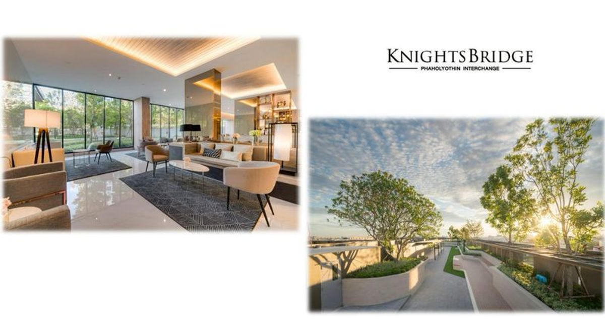 For SaleCondoVipawadee, Don Mueang, Lak Si : 🏰 Condo for sale Knightsbridge Phahonyothin-Interchange 35 square meters, corner room, 2 bedrooms, 5th floor, Anusawari Subdistrict, Bang Khen District, Bangkok