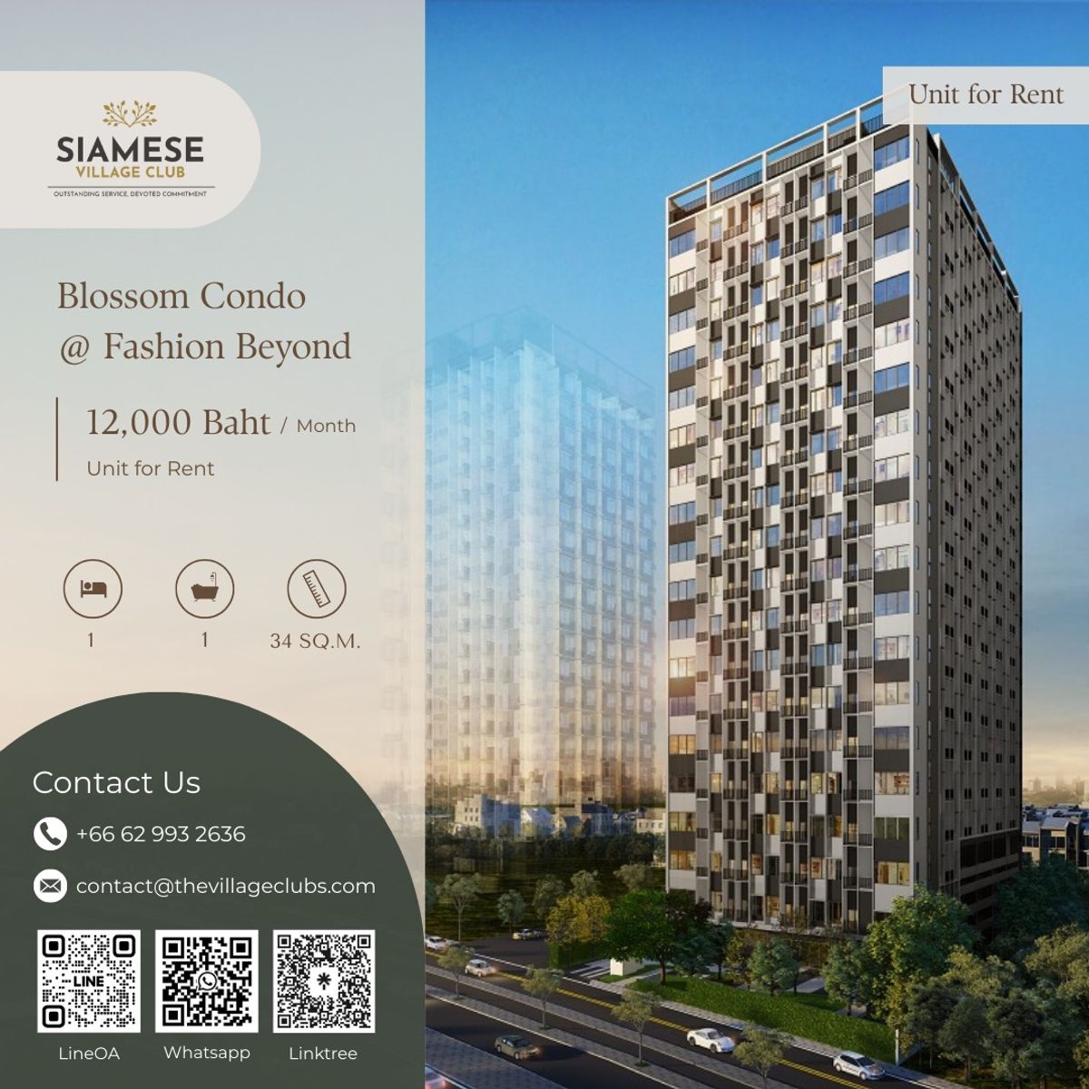 For RentCondoNawamin, Ramindra : Blossom Condo @ Fashion Beyond - Condo for Rent! 