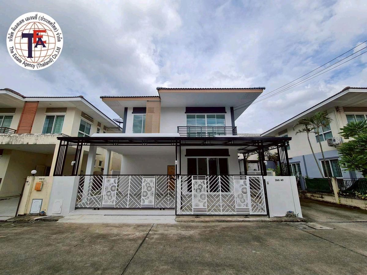 For SaleHouseNawamin, Ramindra : 2 storey detached house for sale, Phatthana Siriphi Village, Khlong Song 18 20, Safari World Fashion Island, Panya Intra, Hathairat, Phraya Suren, Ram Inthra, Khu Bon, Chatchoti Expressway Hathai Mit Market Development Demonstration School