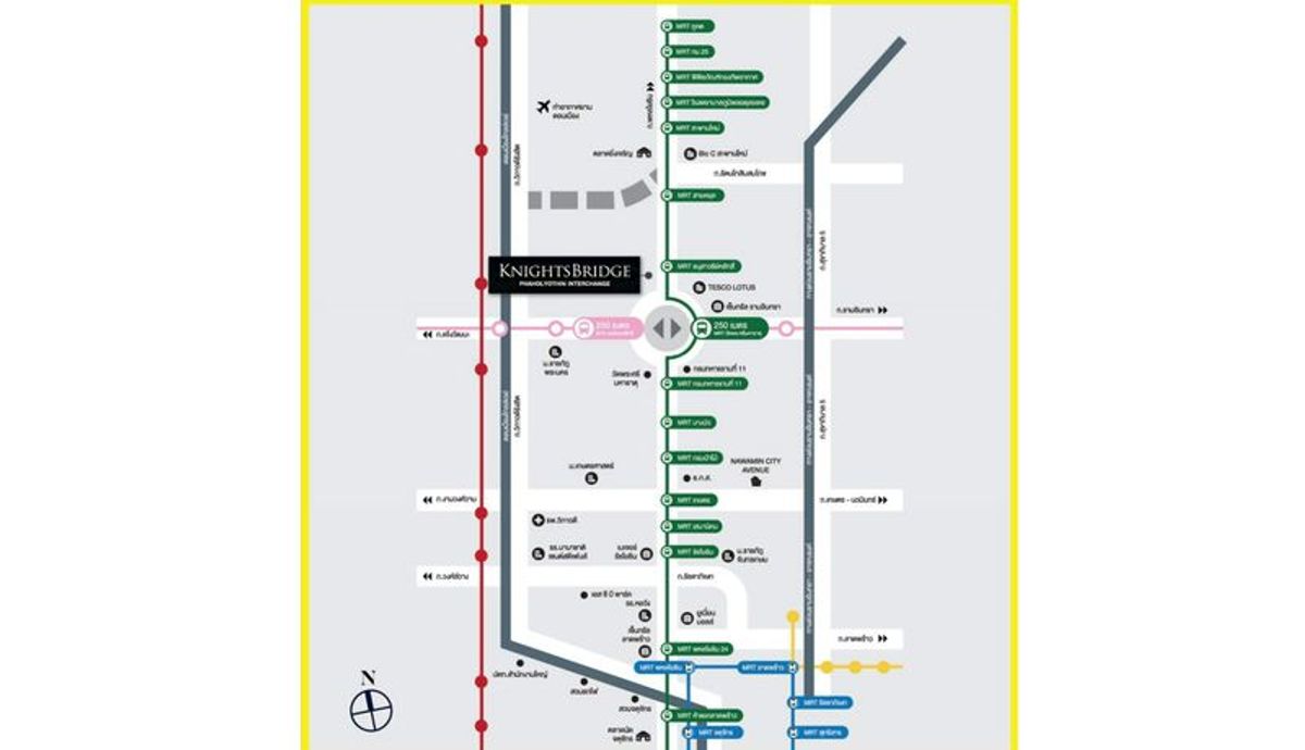 For SaleCondoVipawadee, Don Mueang, Lak Si : 🏰 Condo for sale Knightsbridge Phahonyothin-Interchange 35 square meters, corner room, 2 bedrooms, 5th floor, Anusawari Subdistrict, Bang Khen District, Bangkok