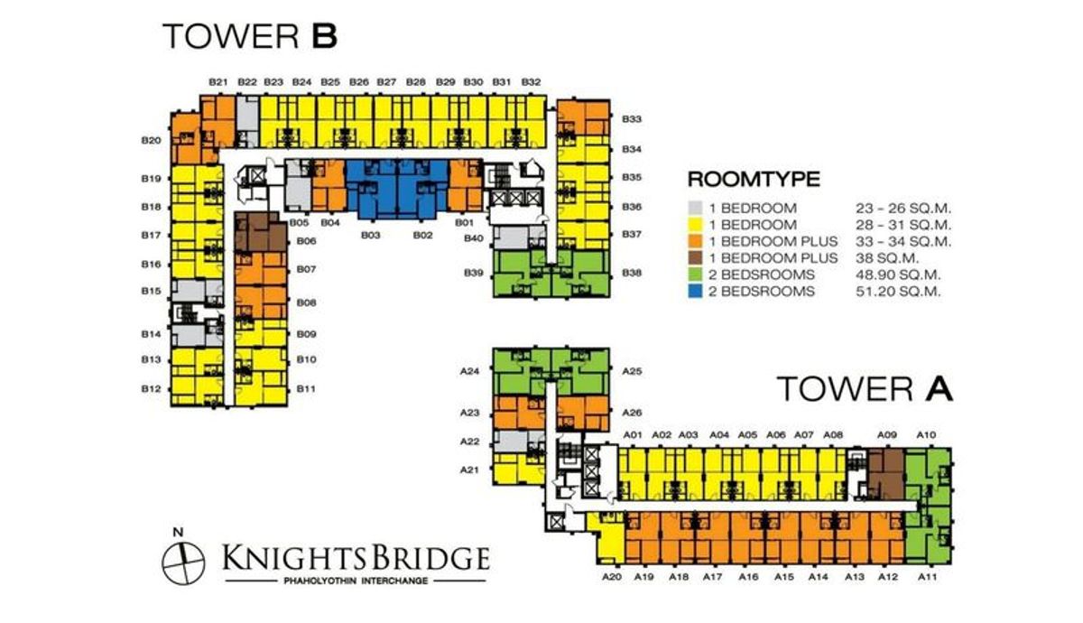 For SaleCondoVipawadee, Don Mueang, Lak Si : 🏰 Condo for sale Knightsbridge Phahonyothin-Interchange 35 square meters, corner room, 2 bedrooms, 5th floor, Anusawari Subdistrict, Bang Khen District, Bangkok