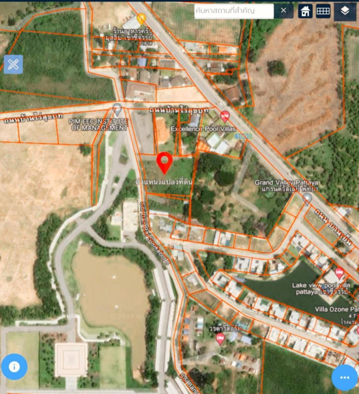 ขายที่ดินพัทยา บางแสน ชลบุรี สัตหีบ : ขายที่ดินข้างสถาบันจัดการ ปัญญาภิวัฒน์ EEC อ.สัตหีบ จ.ชลบุรี  CX-132982