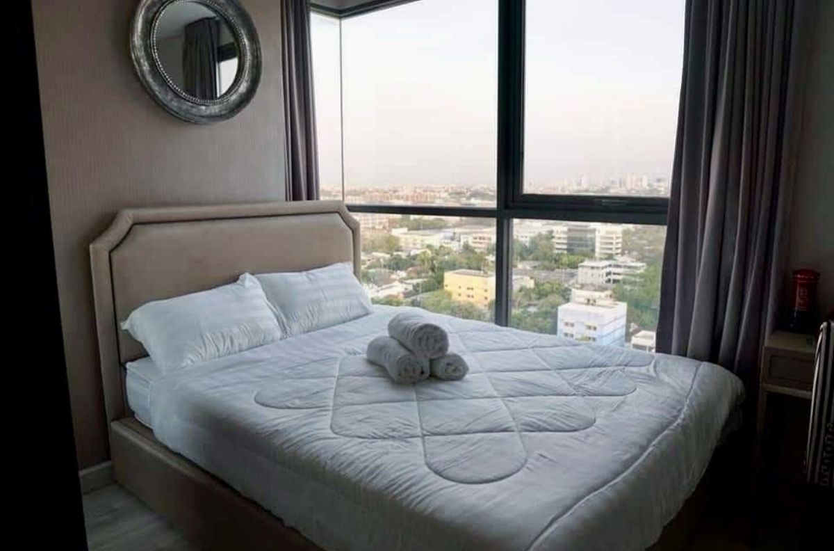 For RentCondoOnnut, Udomsuk : Rent IDEO Mobi S81 2 Bedrooms, Floor 15, City View, Electric and Fair Attached to BTS On Nut Near the department store Ready to enter the price of 22,000 baht