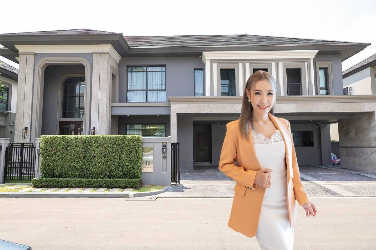 ขายบ้านลาดกระบัง สุวรรณภูมิ : ลดราคาพิเศษ แกรนด์ บางกอก บูเลอวาร์ด กรุงเทพกรีฑา (112.5 ตร.ว.) 4 นอน 5 น้ำ ห้องแม่บ้านพร้อมห้องน้ำ แต่งสวยพร้อมอยู่