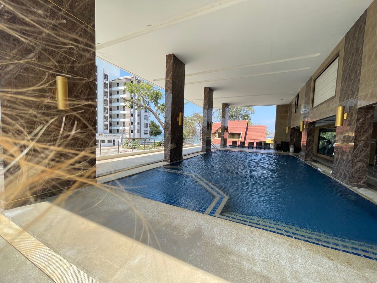 ขายคอนโดศรีราชา แหลมฉบัง บ้านบึง : เจ้าของขายขาดทุน คอนโด โกลเด้นท์ โคสท์ ศรีราชา  1 ห้องนอน ไซส์ใหญ่ เพียง  2 ล้านบาท