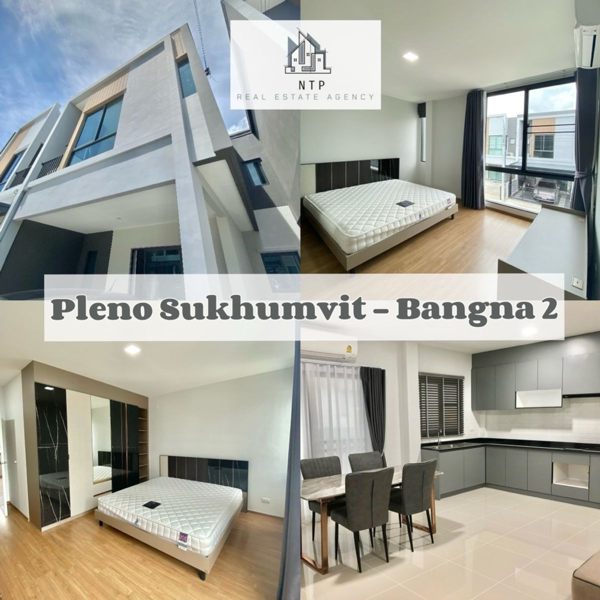 ให้เช่าทาวน์โฮมบางนา แบริ่ง ลาซาล : 📢🏡🚨ให้เช่าทาวน์โฮม 2 ชั้น 3 ห้องนอน 3 ห้องน้ำ เฟอร์นิเจอร์ครบครัน ราคาดี โครงการสวยส่วนกลางครบ ใกล้ Mega Bangna เพียง 4 นาที 🏡 หมู่บ้าน Pleno สุขุมวิท-บางนา 2 