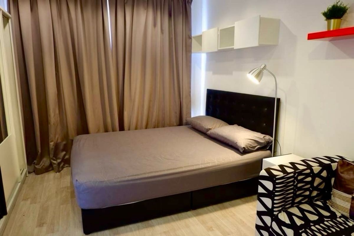 For RentCondoOnnut, Udomsuk : Rent IDEO Mobi S81 Condo, BTS On Nut, 8th floor, city view, 22 sqm. Kitchen, separate furniture and electrical appliances, priced at 12,000 baht.