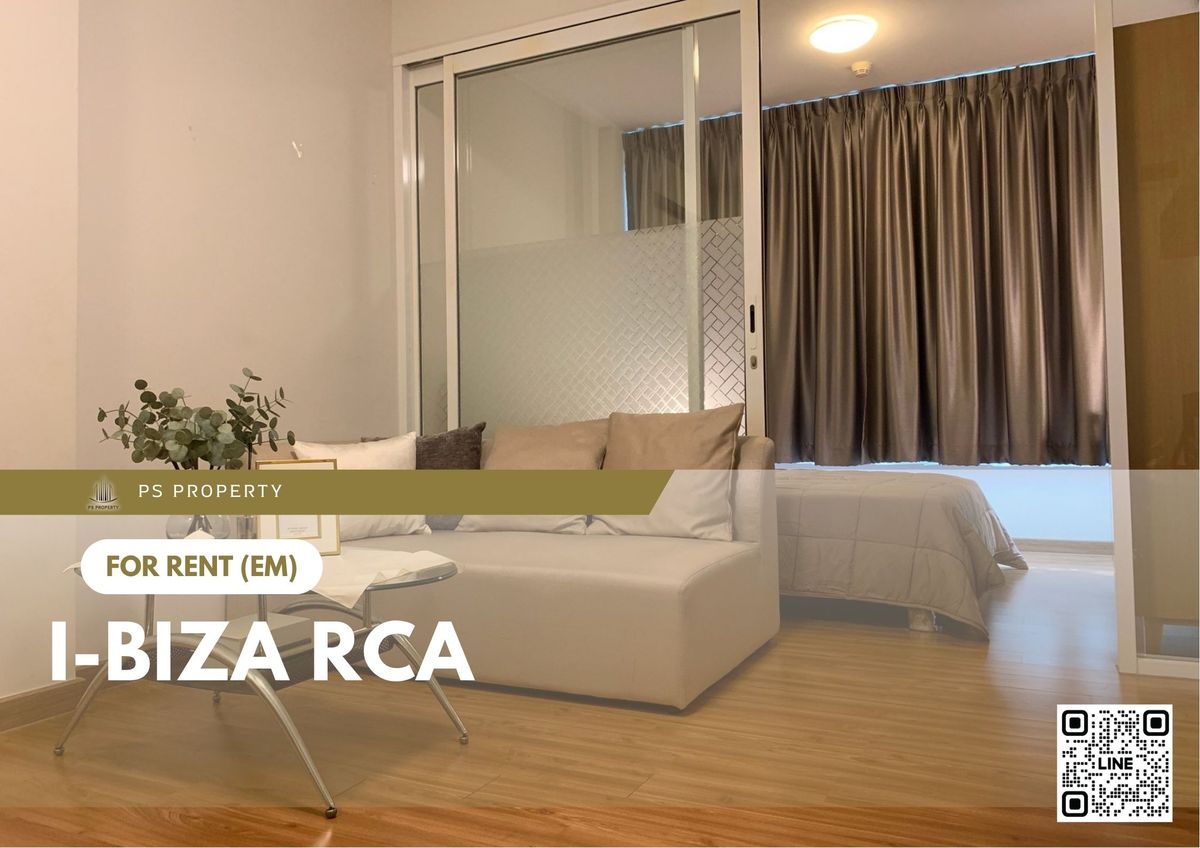 For RentCondoRama9, Petchburi, RCA : For rent 📍 i-biza RCA 📍 Fully furnished and equipped, near MRT Rama 9