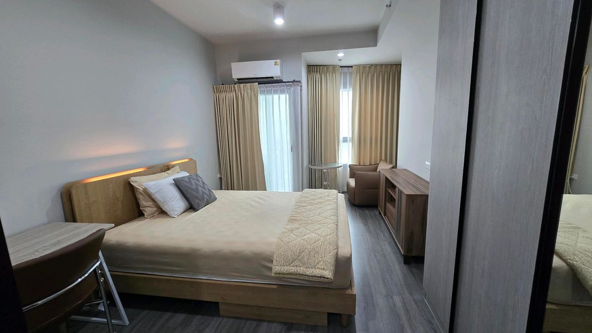 For RentCondoSeri Thai, Ramkhamhaeng Nida : Condo for rent, new room, beautiful view