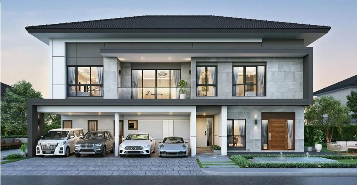 For SaleHouseBangna, Bearing, Lasalle : Luxury 5-Bedroom House in Bangna Ready to Move In