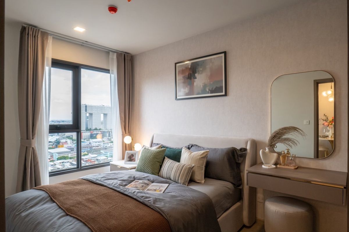 For SaleCondoLadprao, Central Ladprao : Best price-Nice Decoration, condo close to BTS Ha-Yeak Ladprao 1 bed 1 bath fully furnished 081-245-7349