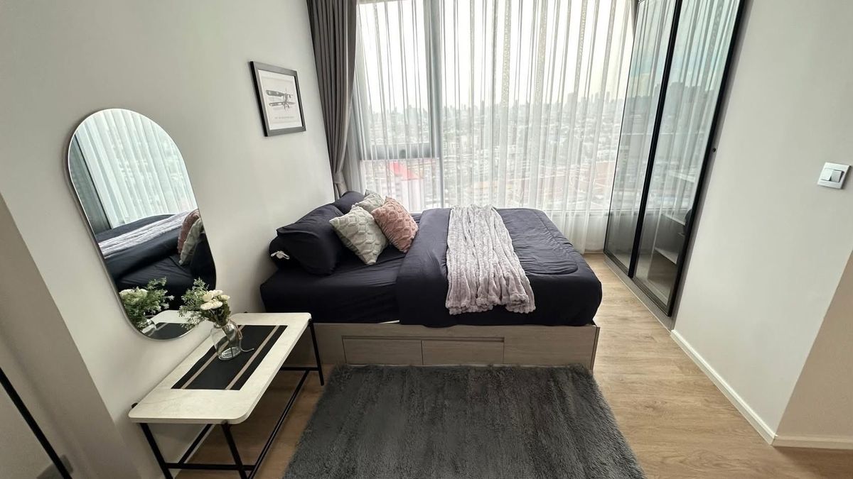 For RentCondoRamkhamhaeng, Hua Mak : 🌿Modiz Rhyme Ramkhamhaeng 🌿 1 Beds 1 Baths, Rental 13,000 Baht