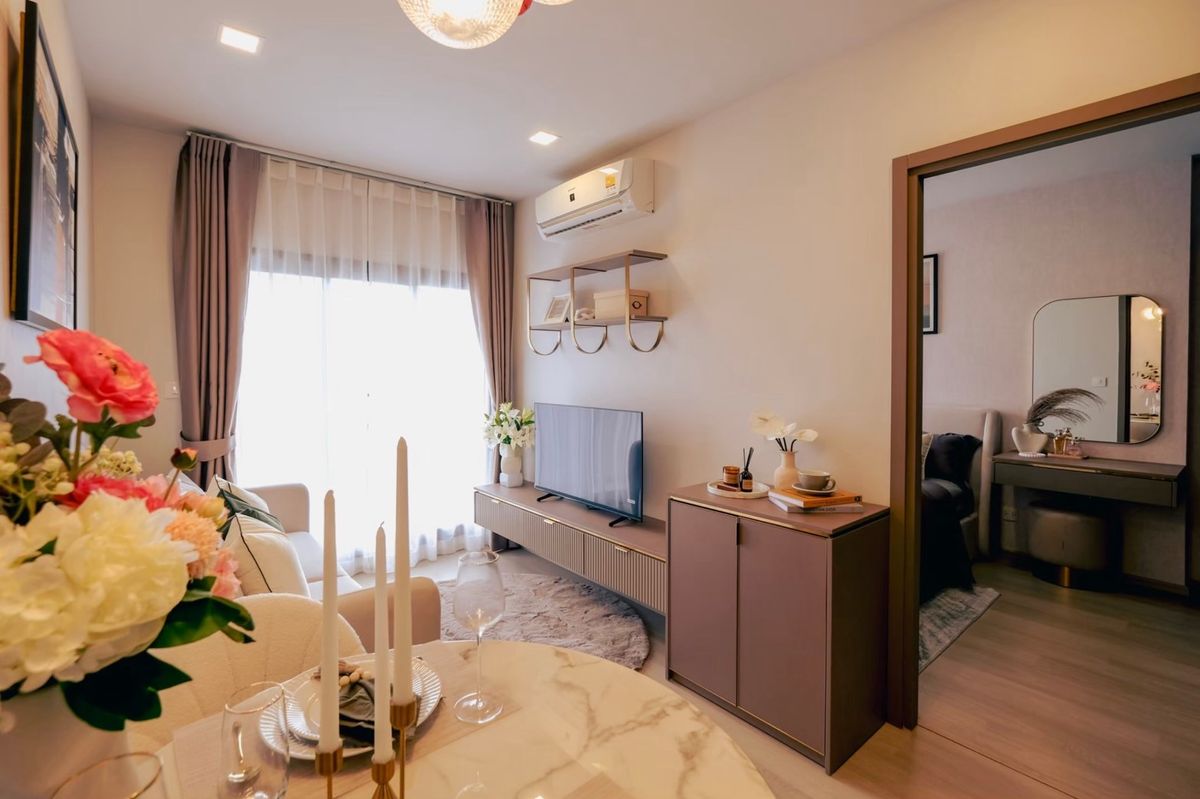 For SaleCondoLadprao, Central Ladprao : Best price-Nice Decoration, condo close to BTS Ha-Yeak Ladprao 1 bed 1 bath fully furnished 081-245-7349